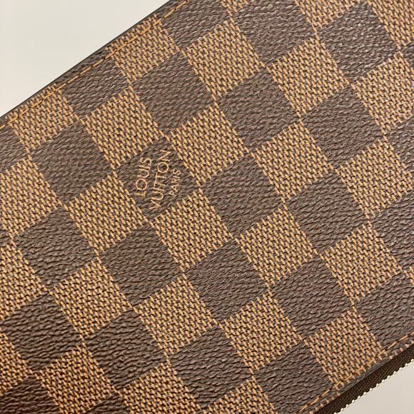 Louis Vuitton Neverfull Clutch Purse Pouch Damier Ebene Interior Everyday Travel - Picture 5 of 16